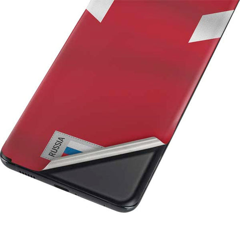 Russia Soccer Flag Galaxy S21 Plus 5G Skin